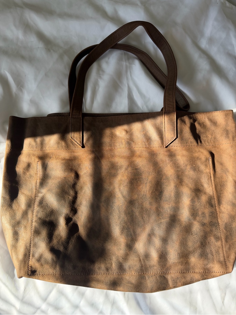 Satchel tote bag in brown - Picture 2 of 9